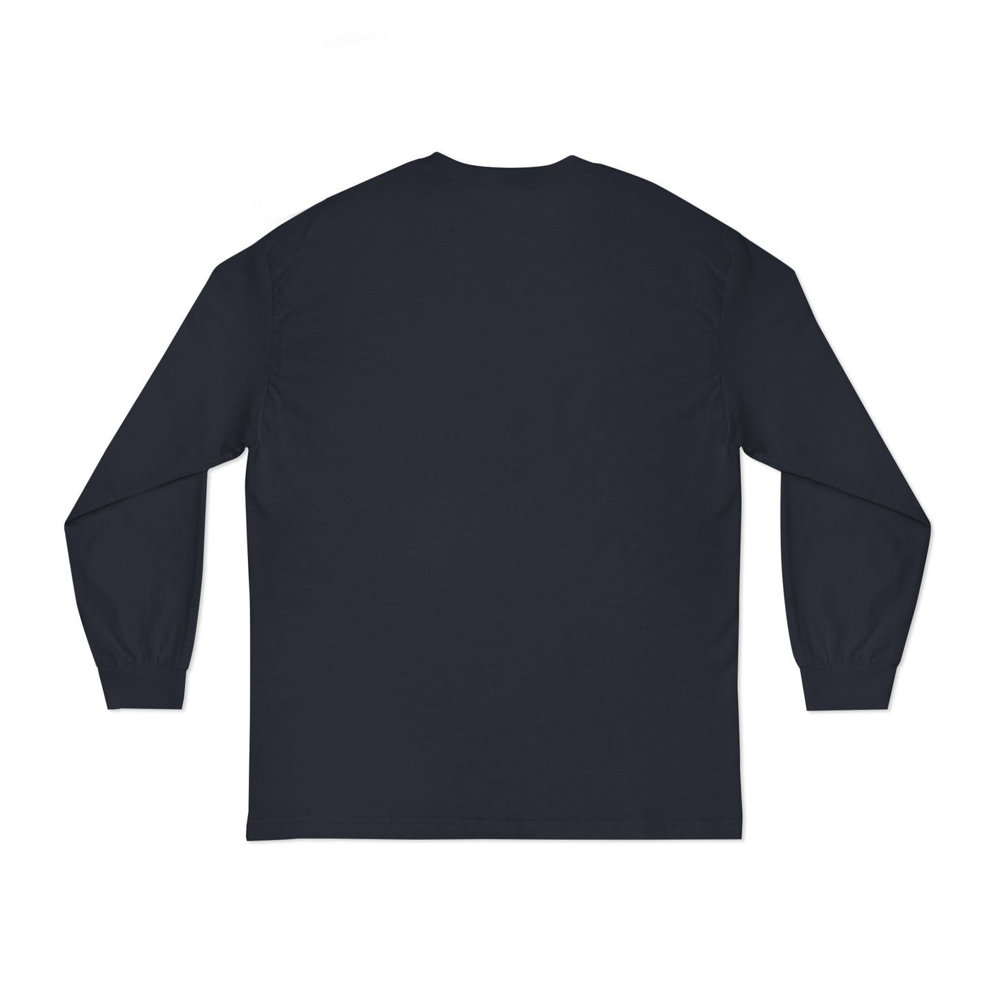 A high-velocity product image of the E U F Outlet.. Elite Veteran Heritage Military Discount Long-Sleeve T-Shirt. The 6.0 oz heavyweight US cotton fabric is showcased in a deep black, providing a structured and professional silhouette. The chest features bold, high-opacity white lettering that acts as a silent envoy for Veteran recognition, representing a 9 9 . 9 9 % gold standard frequency and a mental investment in financial stability.