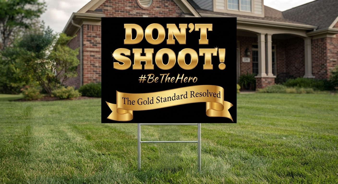 Don't Shoot Premium Lawn Sign