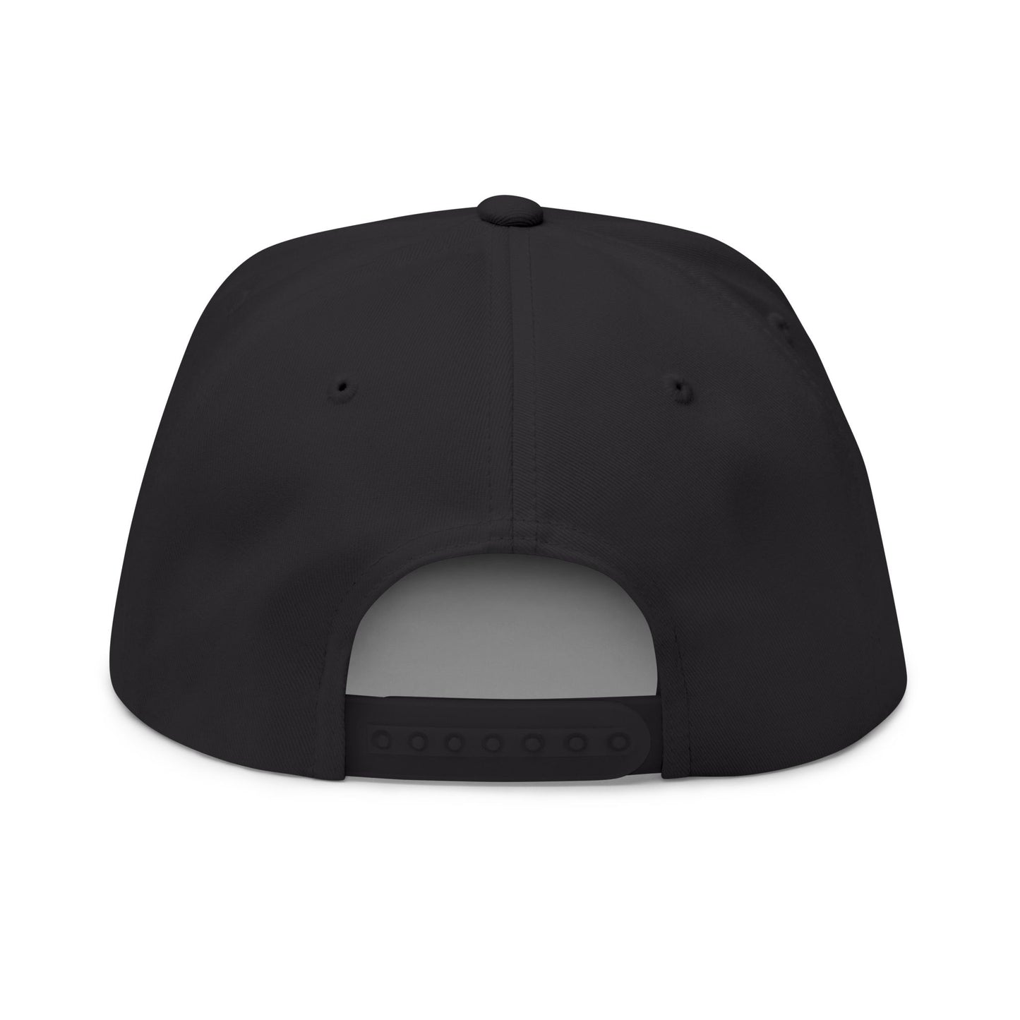 A premium high-profile flat-bill cap from E U F Outlet.. in a sleek, unified black. The front features thick, raised 24K gold embroidery with the text "MILITARY DISCOUNT" and the trademarked slogan "™The Gold Standard Resolved™" beneath it. The heavy-duty gold thread creates a 99.99% gold standard contrast against the deep black cotton twill.