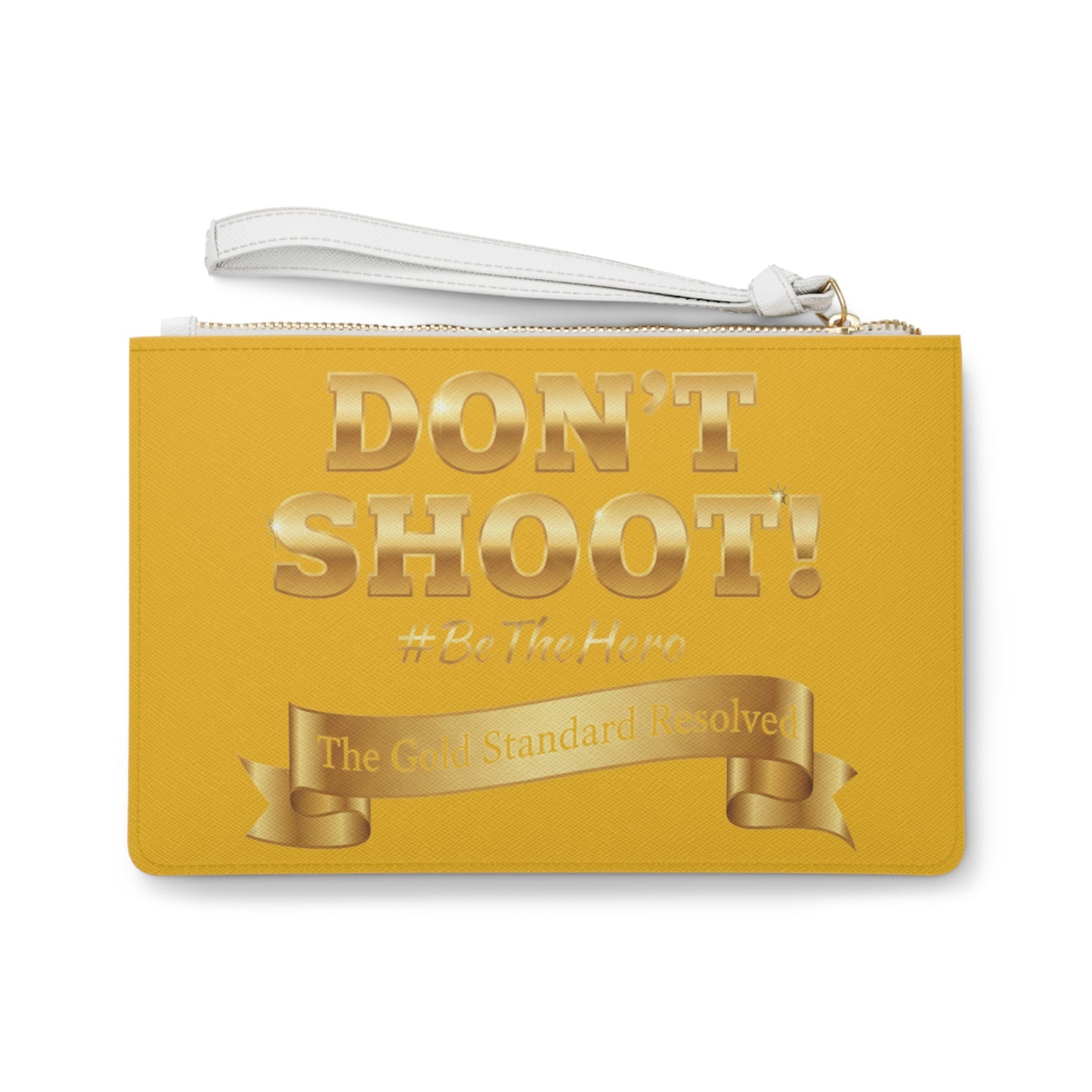 Premium Saffiano Don't Shoot Clutch Handbag