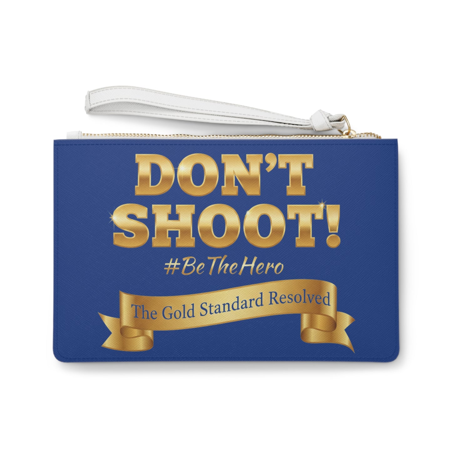 Premium Saffiano Don't Shoot Clutch Handbag