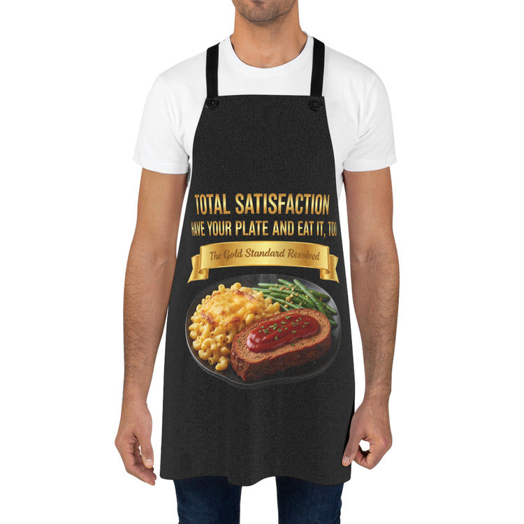 MEATLOAF MACARONI CHEESE & STRING BEANS APRON
