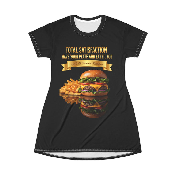CHEESEBURGER AND FRENCH FRIES T-SHIRT DRESS
