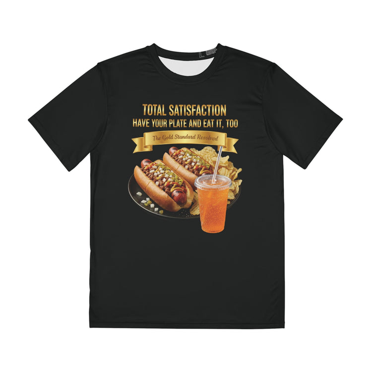 TWO GRILLED HOT DOGS WITH CHILI RELISH AND ONIONS T-SHIRT
