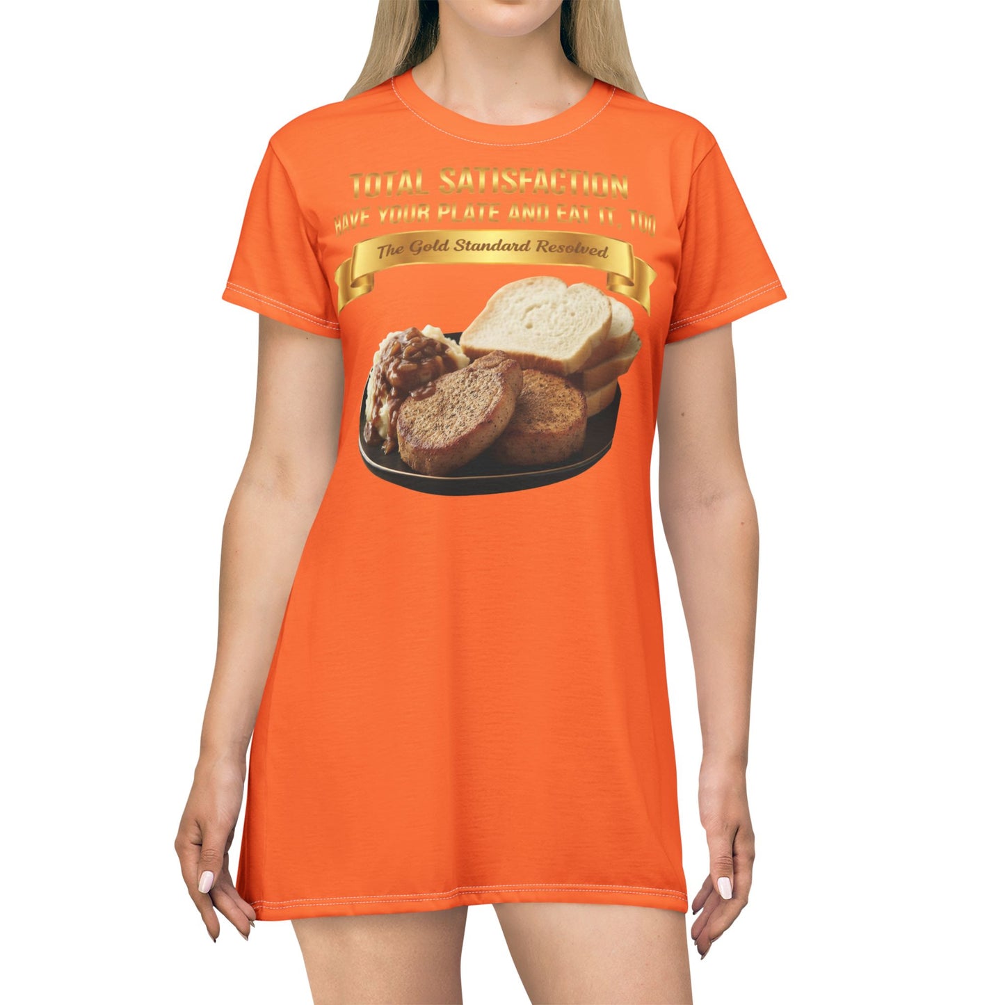 ™ E U F Outlet™ .. : ™The Gold Standard Resolved™ : FOOD FASHION PREMIUM T-SHIRT DRESS