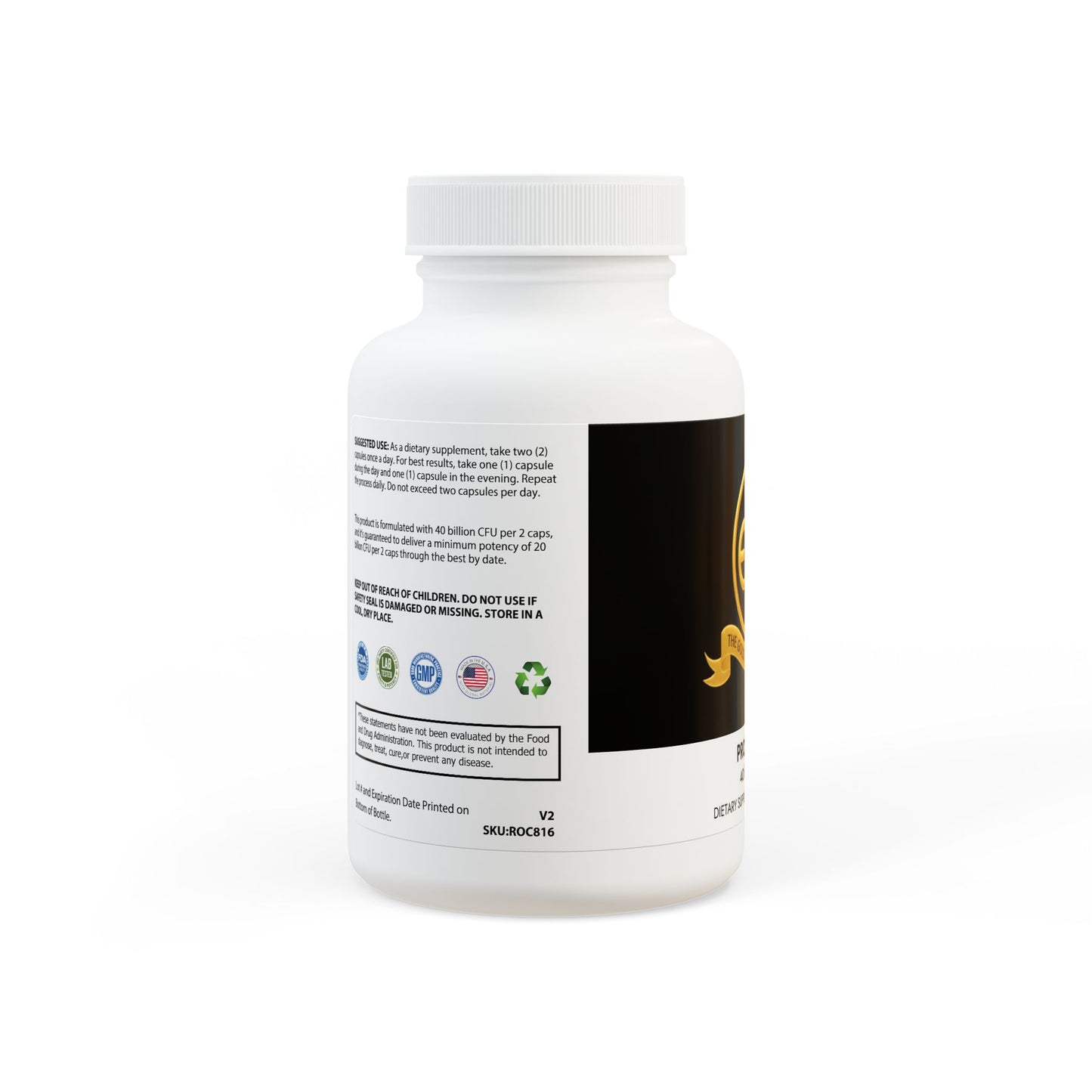 ™The Gold Standard Resolved™: Elite Probiotics Supplement (60 Capsules) is a high-yield mental investment designed to stop digestive drag and mental sluggishness. This ensures the peak mental stability required to reach your financial goals. Unlike old shelf stock losing its potency, we make you a fresh bottle when you place an order at the ™EUF Outlet: to meet your gold standards for a more financially stable life.