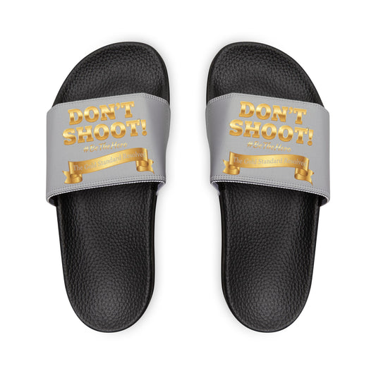 ™ E U F Outlet™ .. : ™The Gold Standard Resolved™ : DON'T SHOOT Premium Sandals