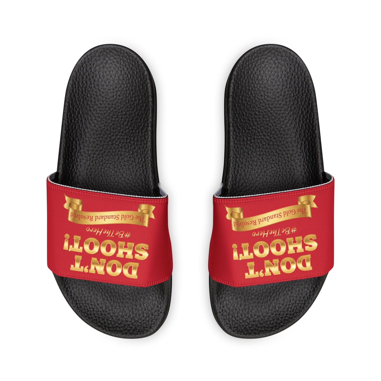 ™ E U F Outlet™ .. : ™The Gold Standard Resolved™ : DON'T SHOOT Premium Sandals