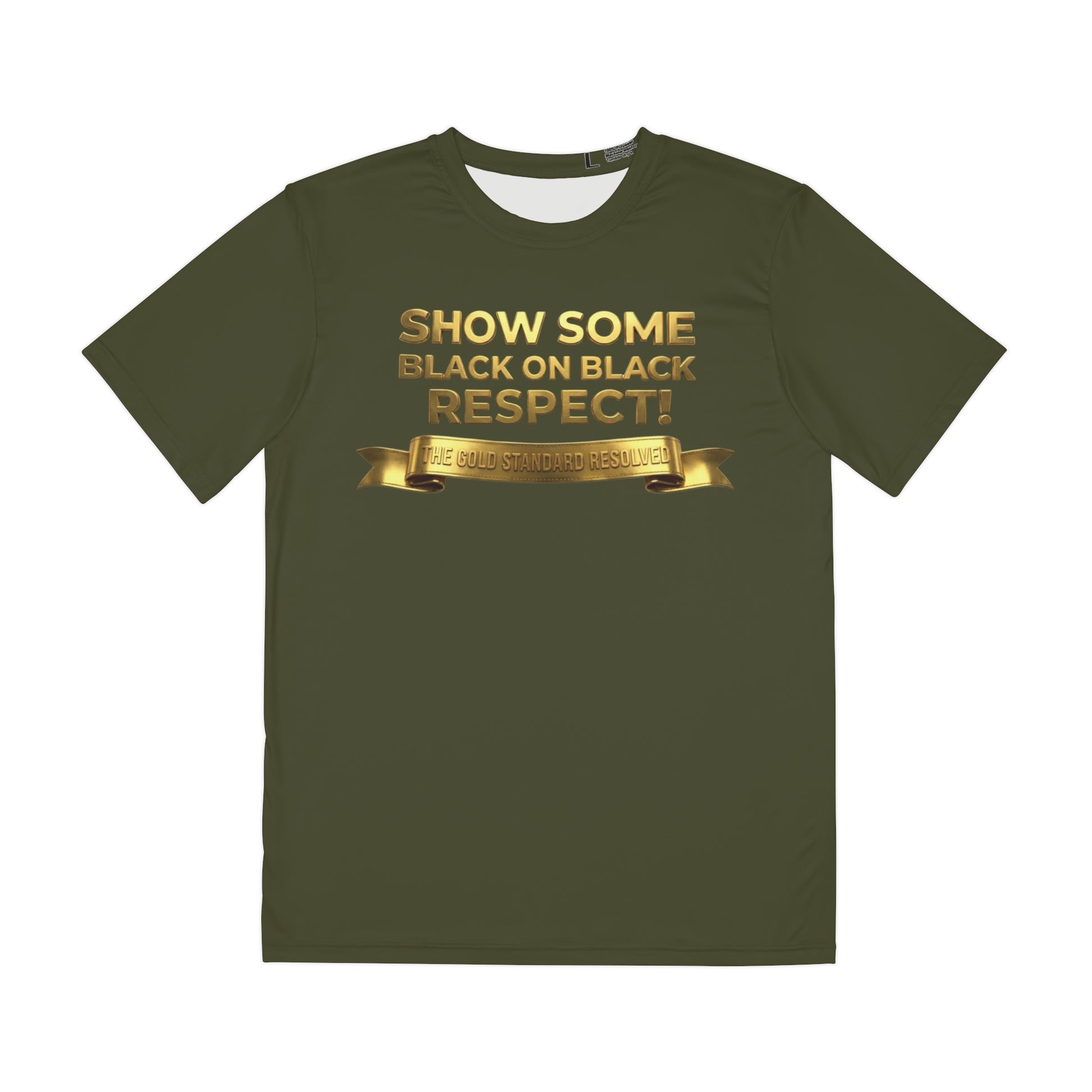 E U F  Outlet::™The Gold Standard Resolved™ : BLACK ON BLACK RESPECT Premium Crew Neck Collection