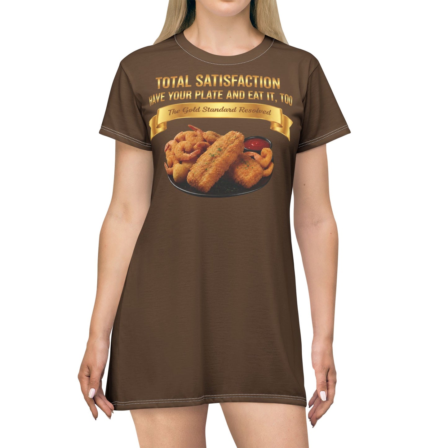 ™ E U F Outlet™ .. : ™The Gold Standard Resolved™ : FOOD FASHION PREMIUM T-SHIRT DRESS