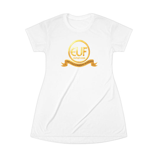 🎁 ™E U F Outlet™ .. : ™The Gold Standard Resolved™ : Premium T-Shirt Dress (100% off)