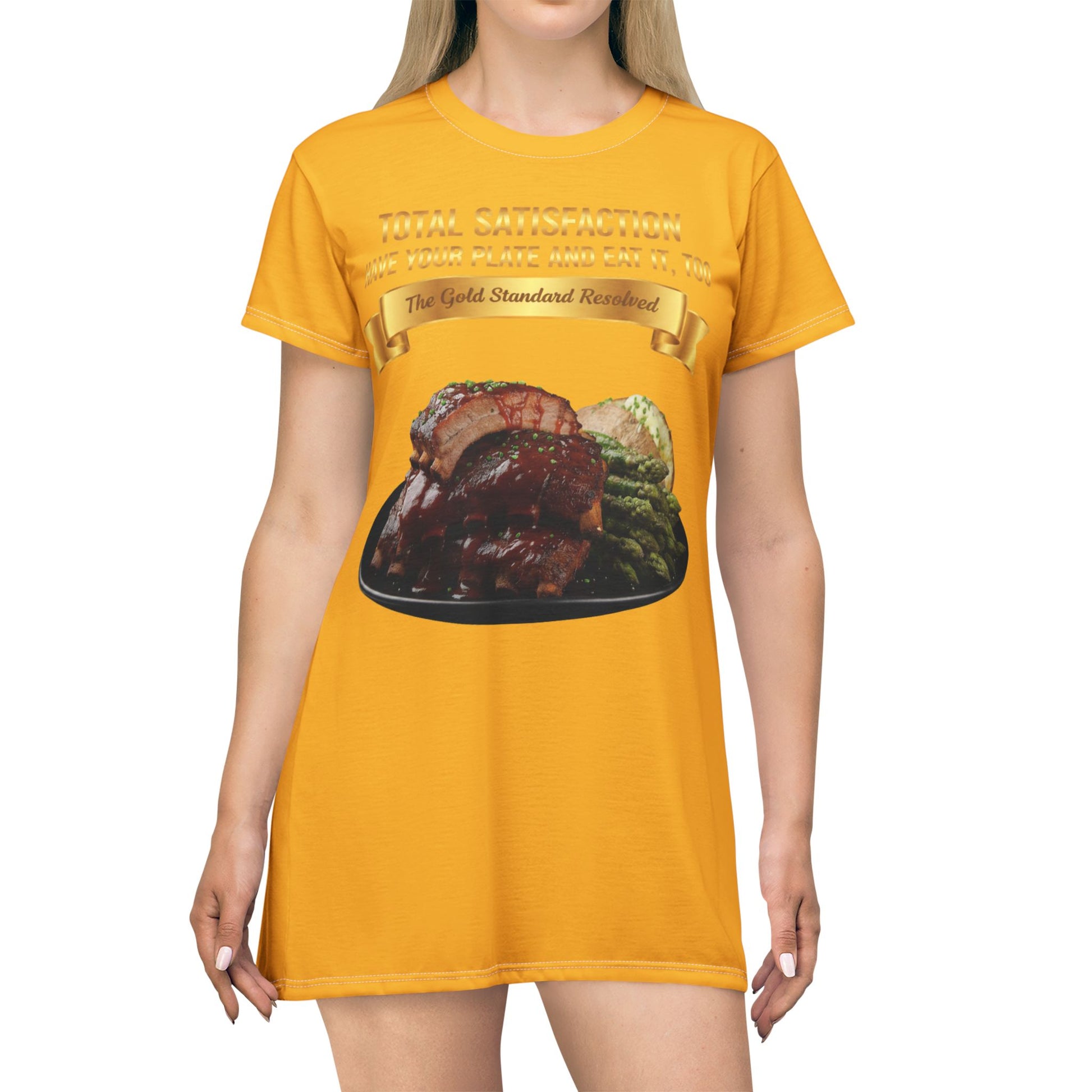 ™ E U F Outlet™ .. : ™The Gold Standard Resolved™ : FOOD FASHION PREMIUM T-SHIRT DRESS