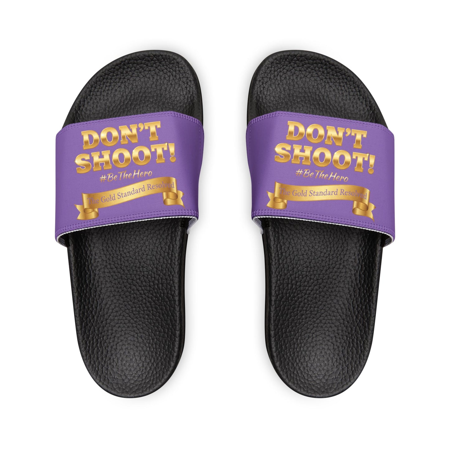 ™ E U F Outlet™ .. : ™The Gold Standard Resolved™ : DON'T SHOOT Premium Sandals