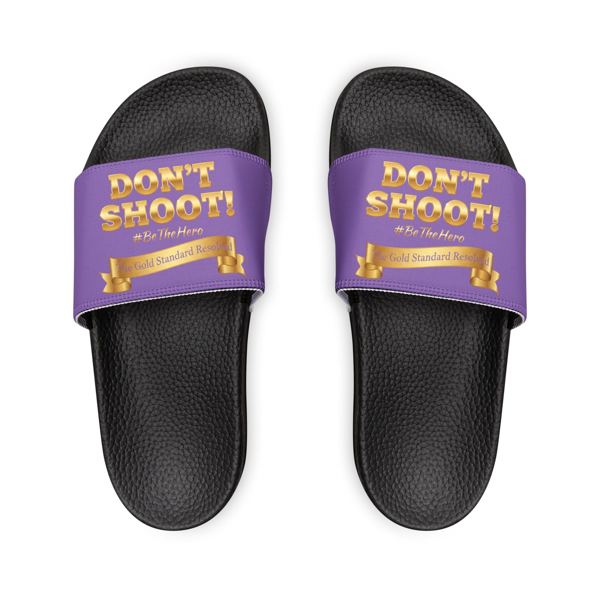 ™ E U F Outlet™ .. : ™The Gold Standard Resolved™ : DON'T SHOOT Premium Sandals