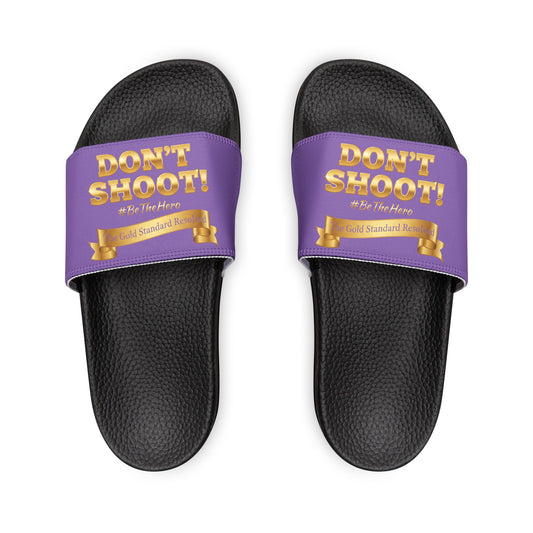 ™ E U F Outlet™ .. : ™The Gold Standard Resolved™ : DON'T SHOOT Premium Sandals