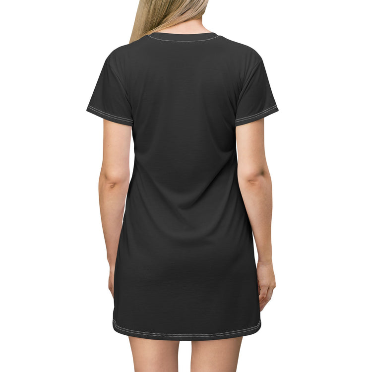 BARBECUE RIBS ASPARAGUS BAKED POTATO T-SHIRT DRESS