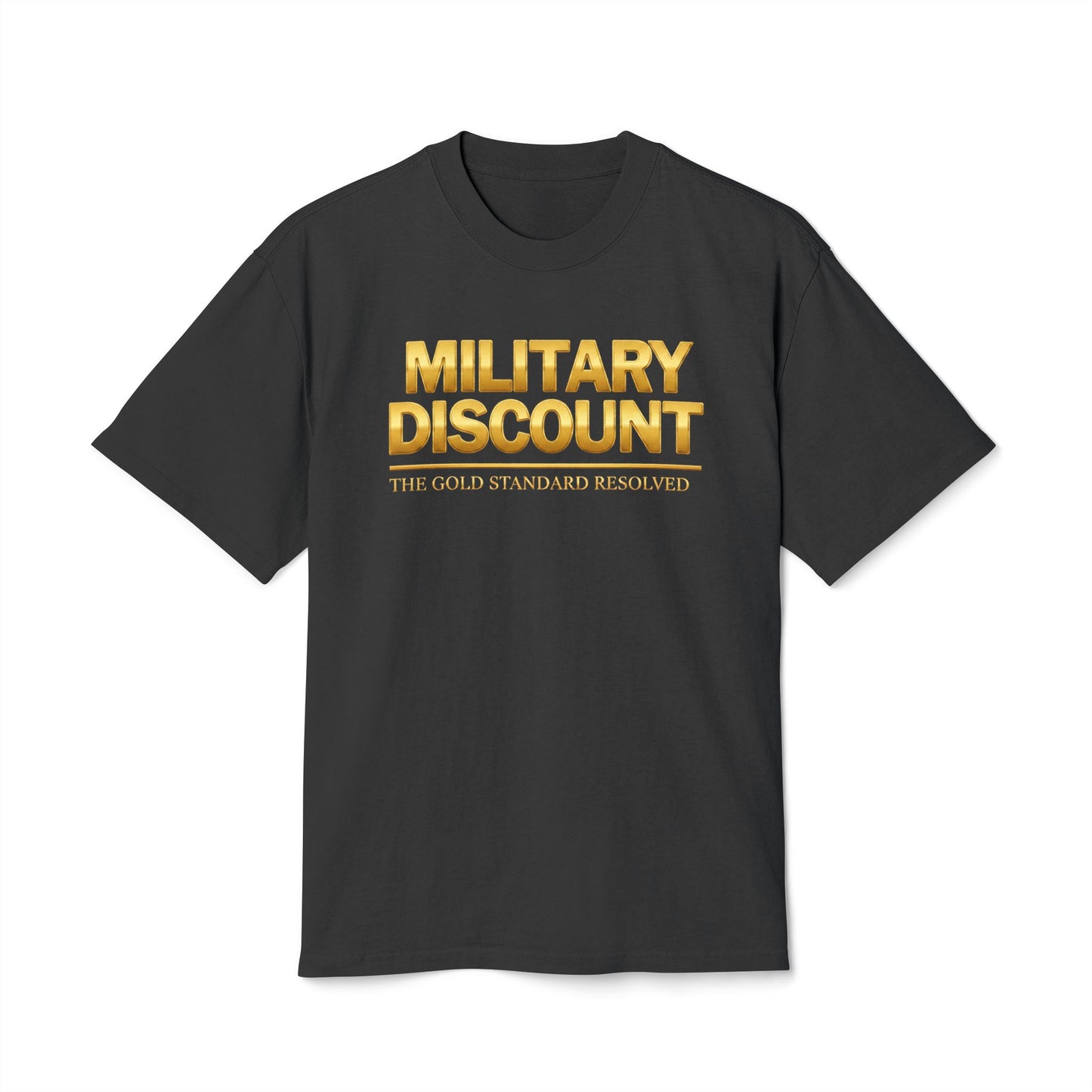 A high-resolution image of the E U F Outlet.. Elite Veteran Heritage Military Discount T-Shirt in premium faded black. The chest features bold, high-opacity white lettering that serves as a silent envoy for Veteran status. The heavy 7.1 oz fabric provides a structured, boxy silhouette, representing a 9 9 . 9 9 % gold standard frequency and a mental investment in financial stability.