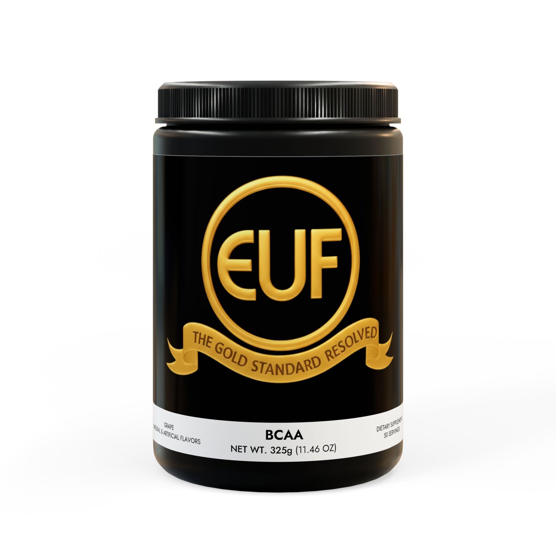 ™The Gold Standard Resolved™: BCAA (Grape) (325g, 11.46oz, 50 servings) is a vital mental investment designed to stop physical burnout and muscle drag. This ensures the peak mental stability required to reach your financial goals. Unlike old shelf stock losing its potency, we make you a fresh bottle when you place an order at the ™EUF Outlet: to meet your gold standards for a more financially stable life.