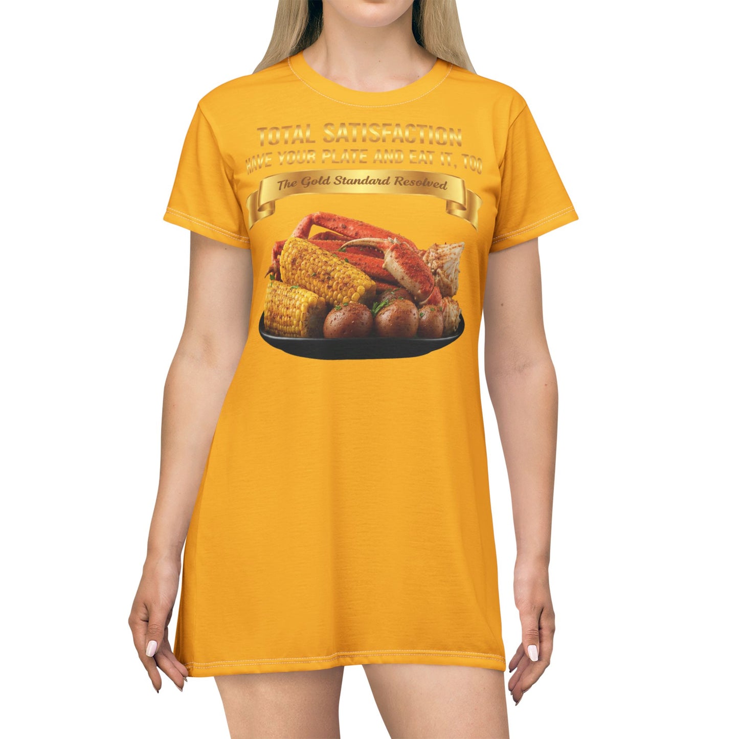 ™ E U F Outlet™ .. : ™The Gold Standard Resolved™ : FOOD FASHION PREMIUM T-SHIRT DRESS