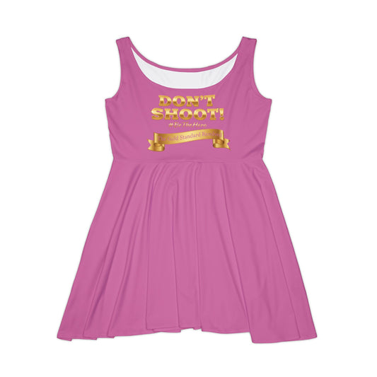™ E U F Outlet™ .. : ™The Gold Standard Resolved™ : DON'T SHOOT PREMIUM SKATER DRESS