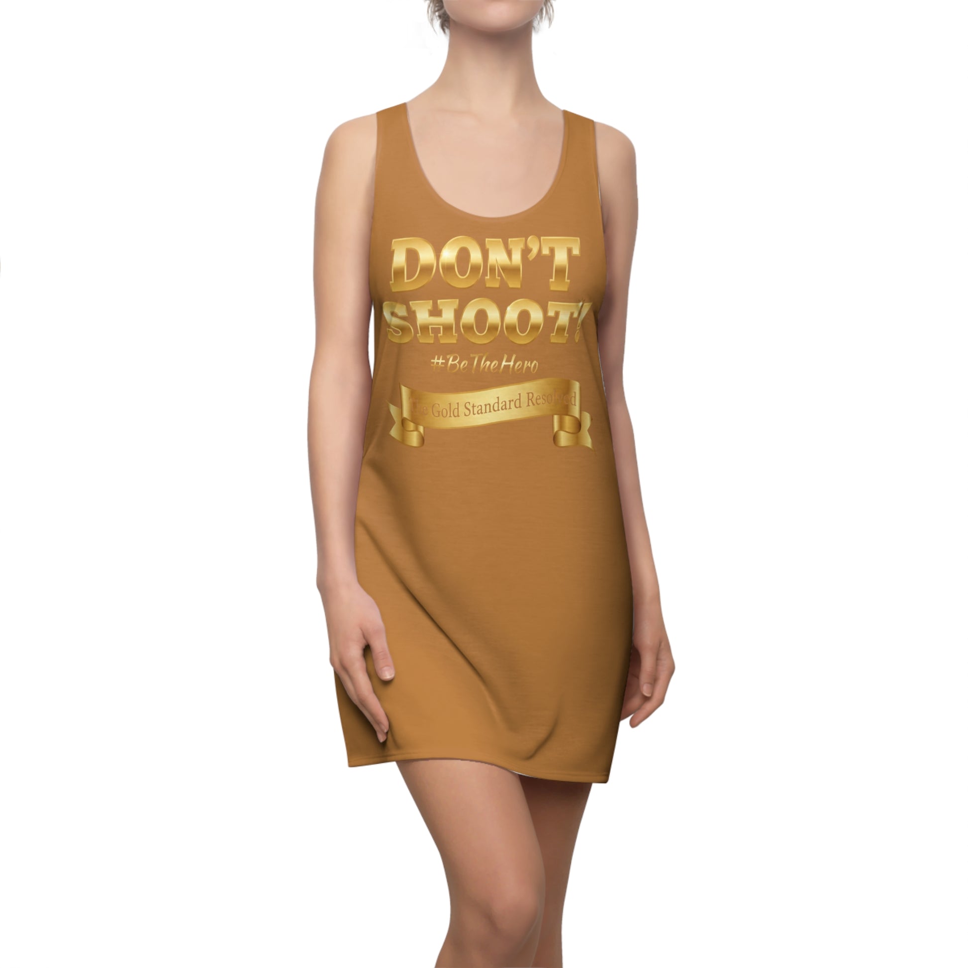  DON'T SHOOT Racerback Dress 