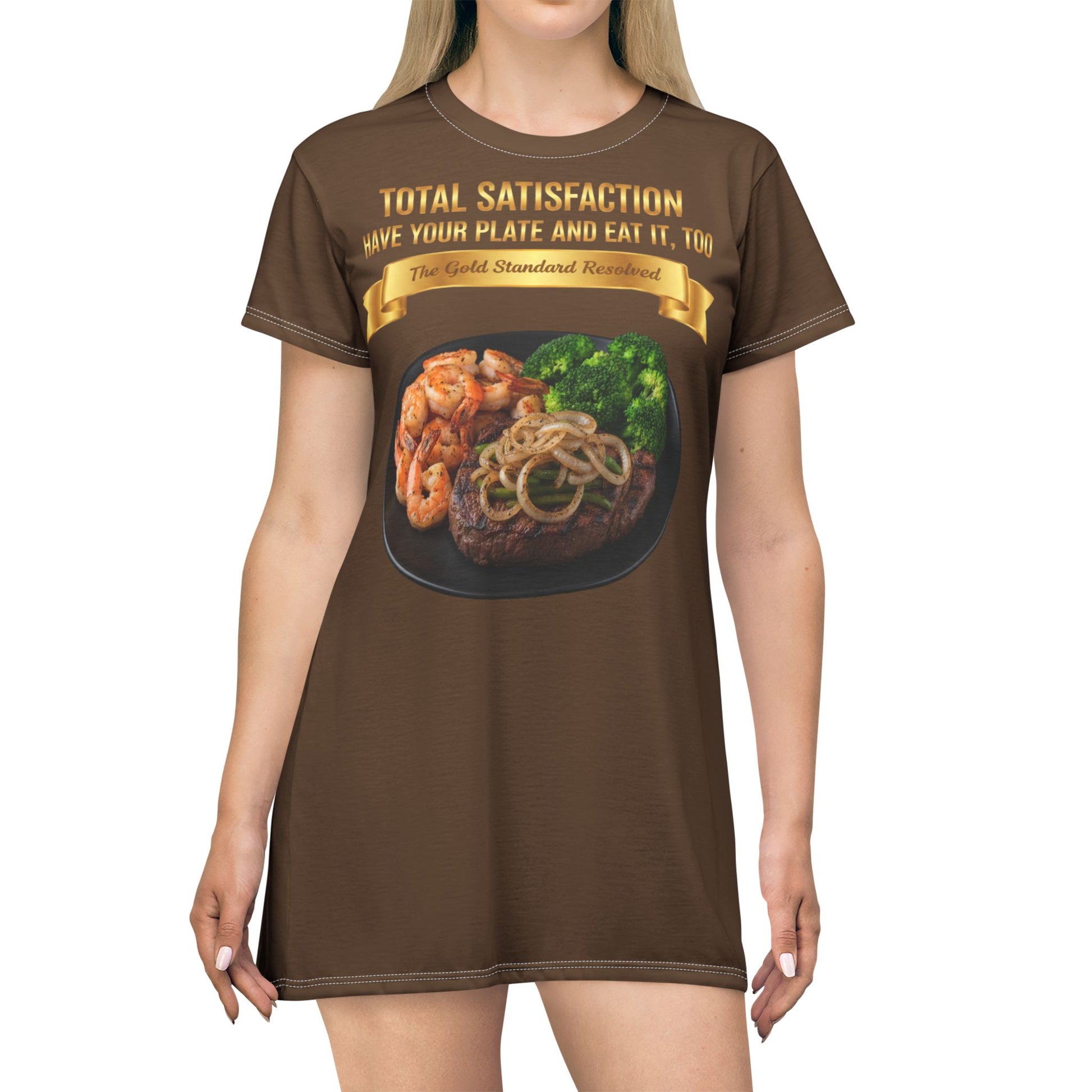 ™ E U F Outlet™ .. : ™The Gold Standard Resolved™ : FOOD FASHION PREMIUM T-SHIRT DRESS