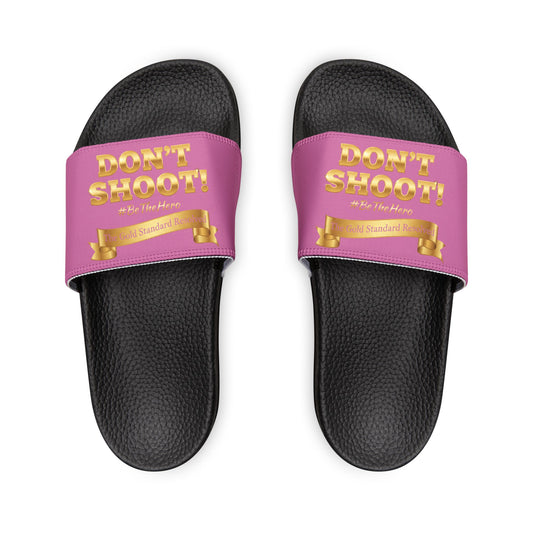 ™ E U F Outlet™ .. : ™The Gold Standard Resolved™ : DON'T SHOOT Premium Sandals