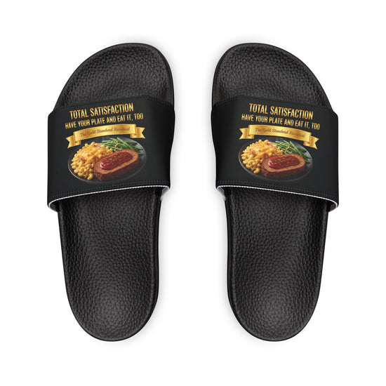 MEATLOAF MACARONI CHEESE AND STRING BEANS SANDALS