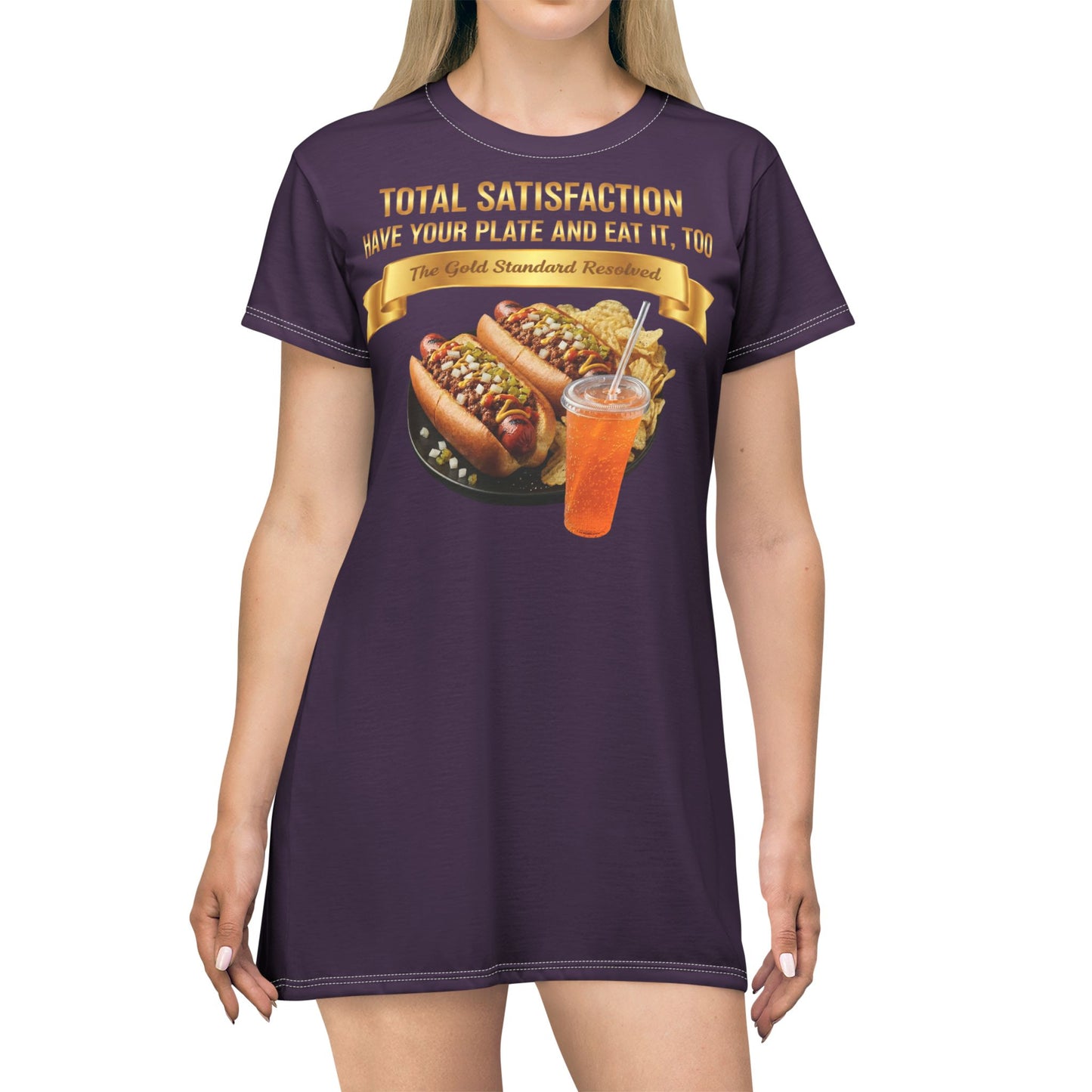 ™ E U F Outlet™ .. : ™The Gold Standard Resolved™ : FOOD FASHION PREMIUM T-SHIRT DRESS