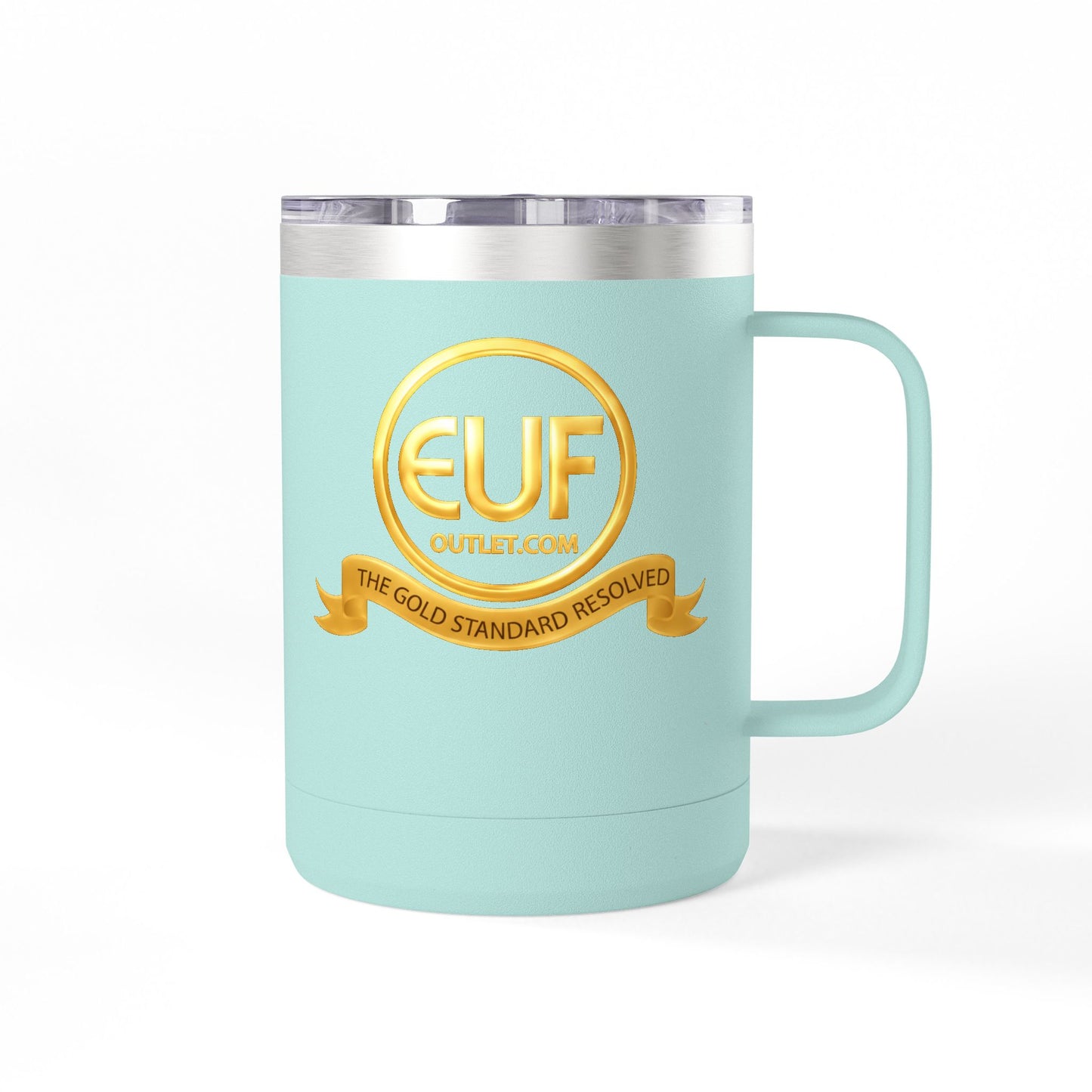 ™E U F Outlet™ .. : ™The Gold Standard Resolved™ : Premium Coffee Travel Mug