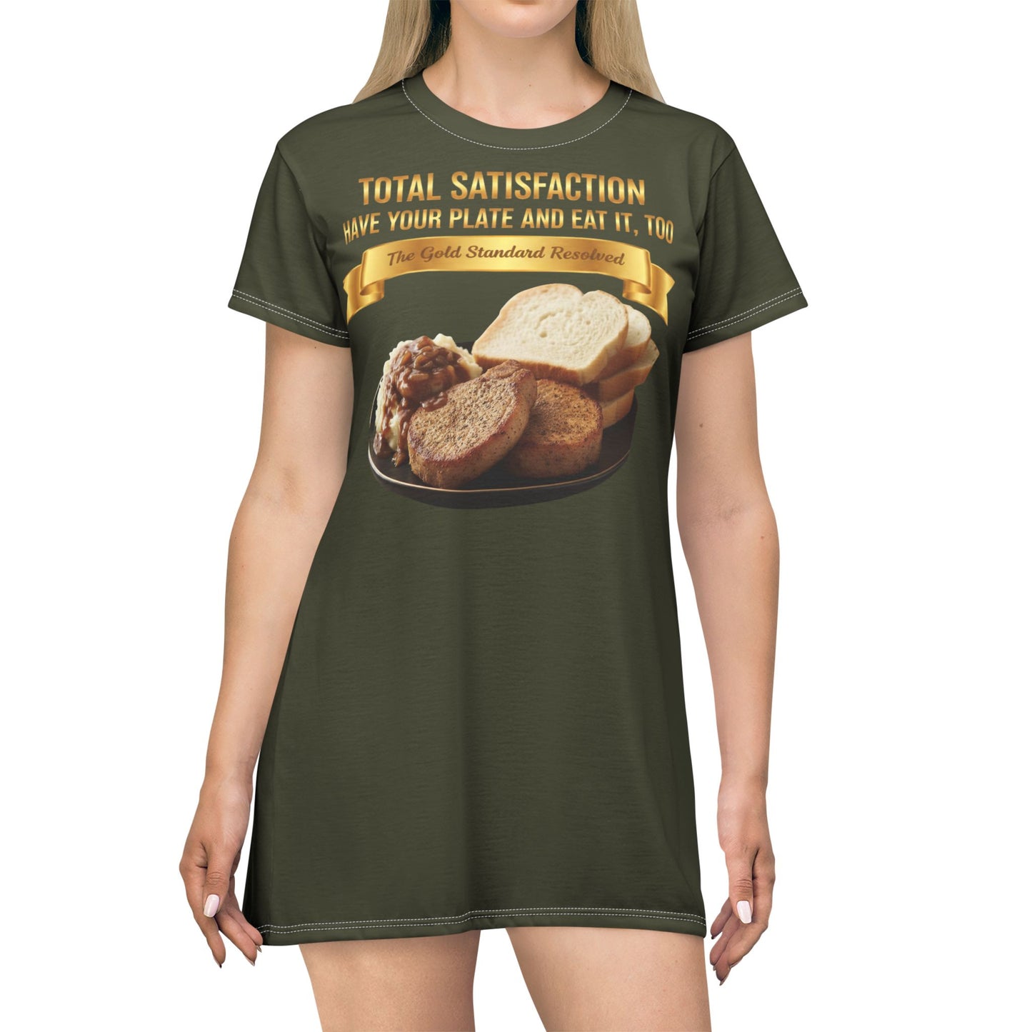 ™ E U F Outlet™ .. : ™The Gold Standard Resolved™ : FOOD FASHION PREMIUM T-SHIRT DRESS