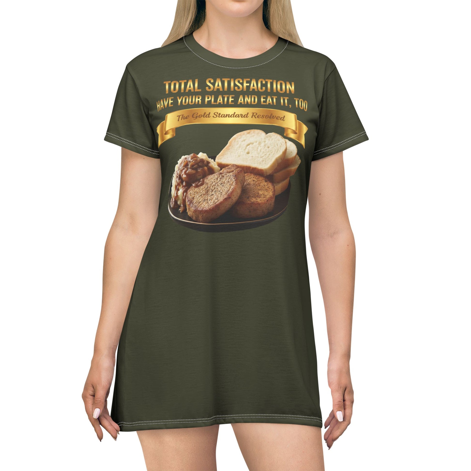 ™ E U F Outlet™ .. : ™The Gold Standard Resolved™ : FOOD FASHION PREMIUM T-SHIRT DRESS