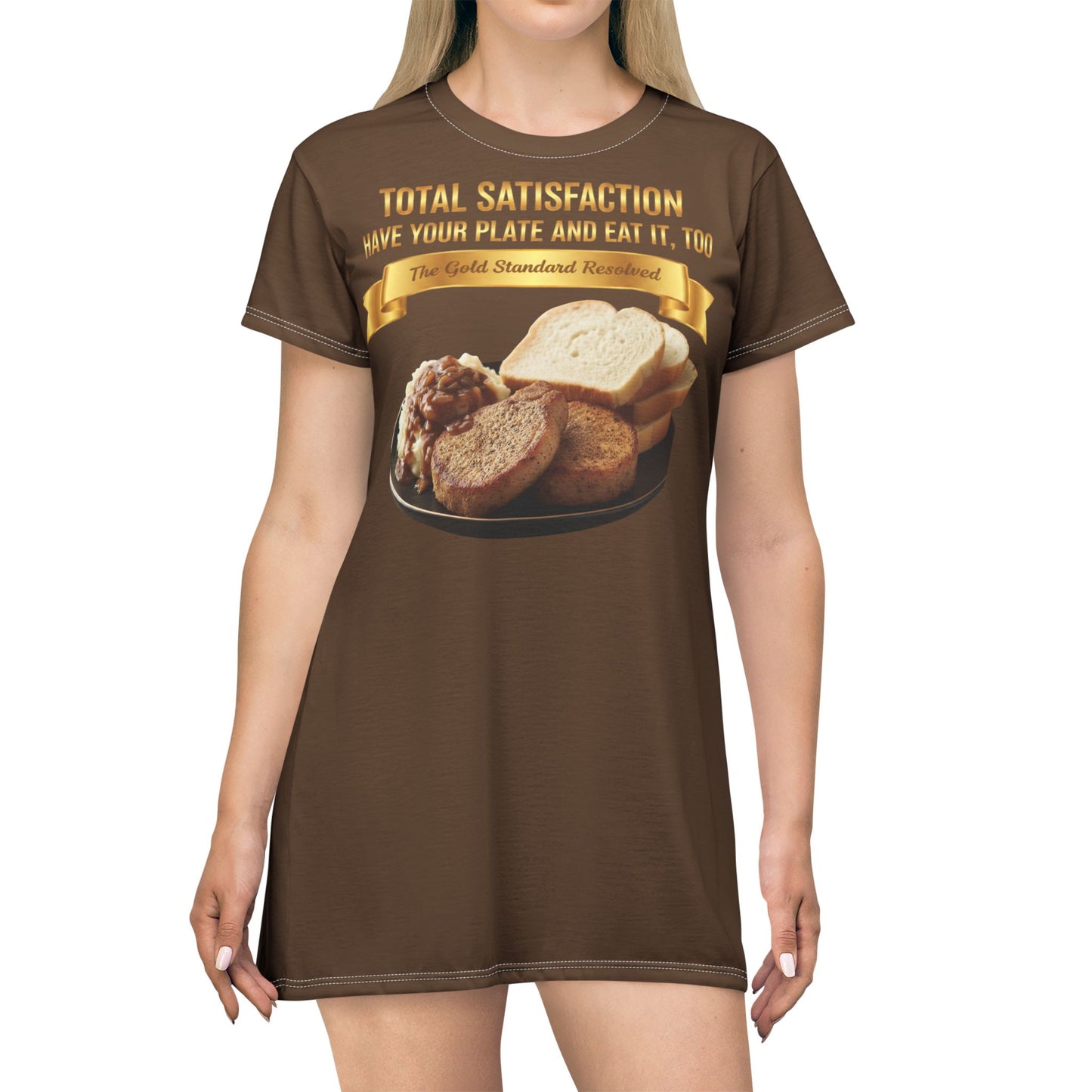 ™ E U F Outlet™ .. : ™The Gold Standard Resolved™ : FOOD FASHION PREMIUM T-SHIRT DRESS