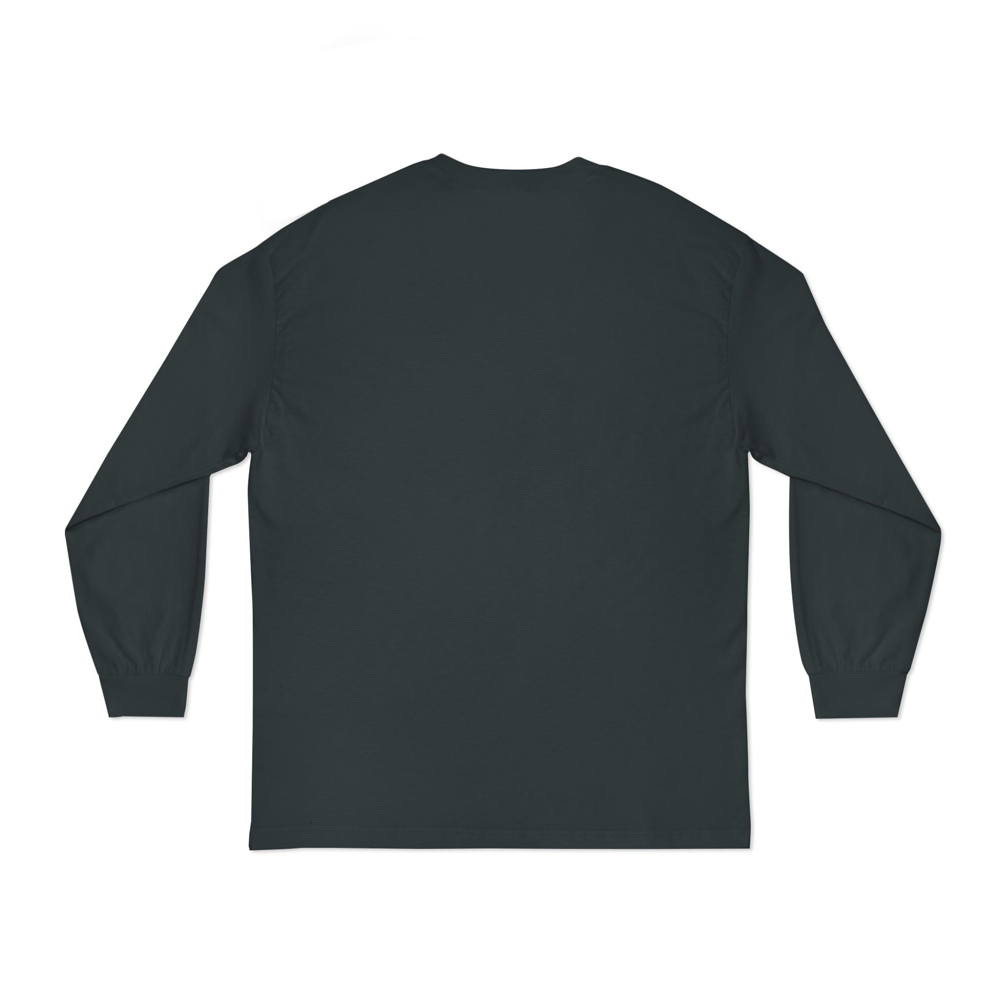 A high-velocity product image of the E U F Outlet.. Elite Veteran Heritage Military Discount Long-Sleeve T-Shirt. The 6.0 oz heavyweight US cotton fabric is showcased in a deep black, providing a structured and professional silhouette. The chest features bold, high-opacity white lettering that acts as a silent envoy for Veteran recognition, representing a 9 9 . 9 9 % gold standard frequency and a mental investment in financial stability.
