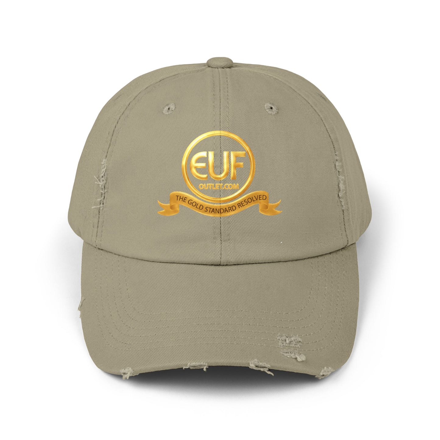™E U F Outlet™ .. : ™The Gold Standard Resolved™ : Premium Distressed Vintage Cap