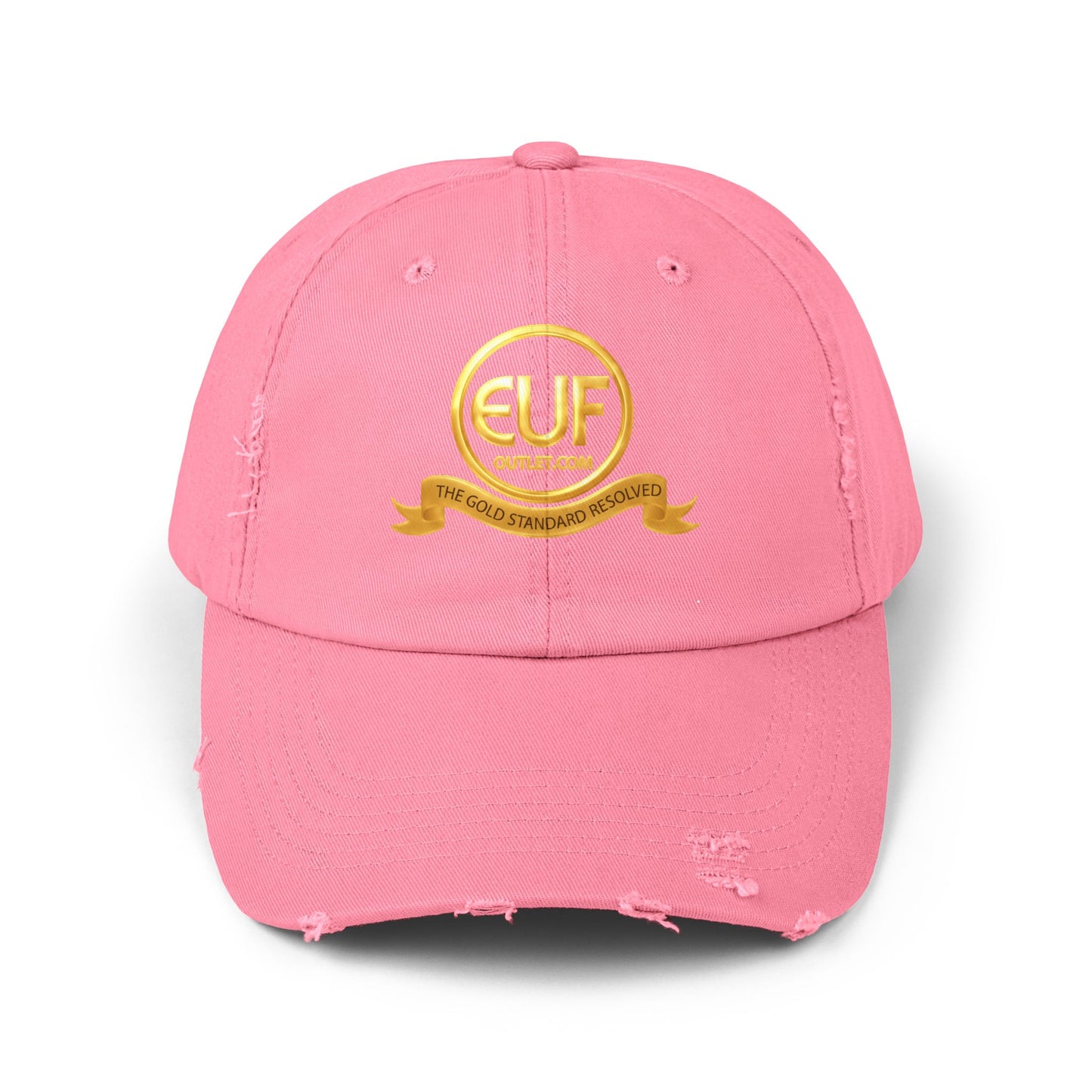 ™E U F Outlet™ .. : ™The Gold Standard Resolved™ : Premium Distressed Vintage Cap