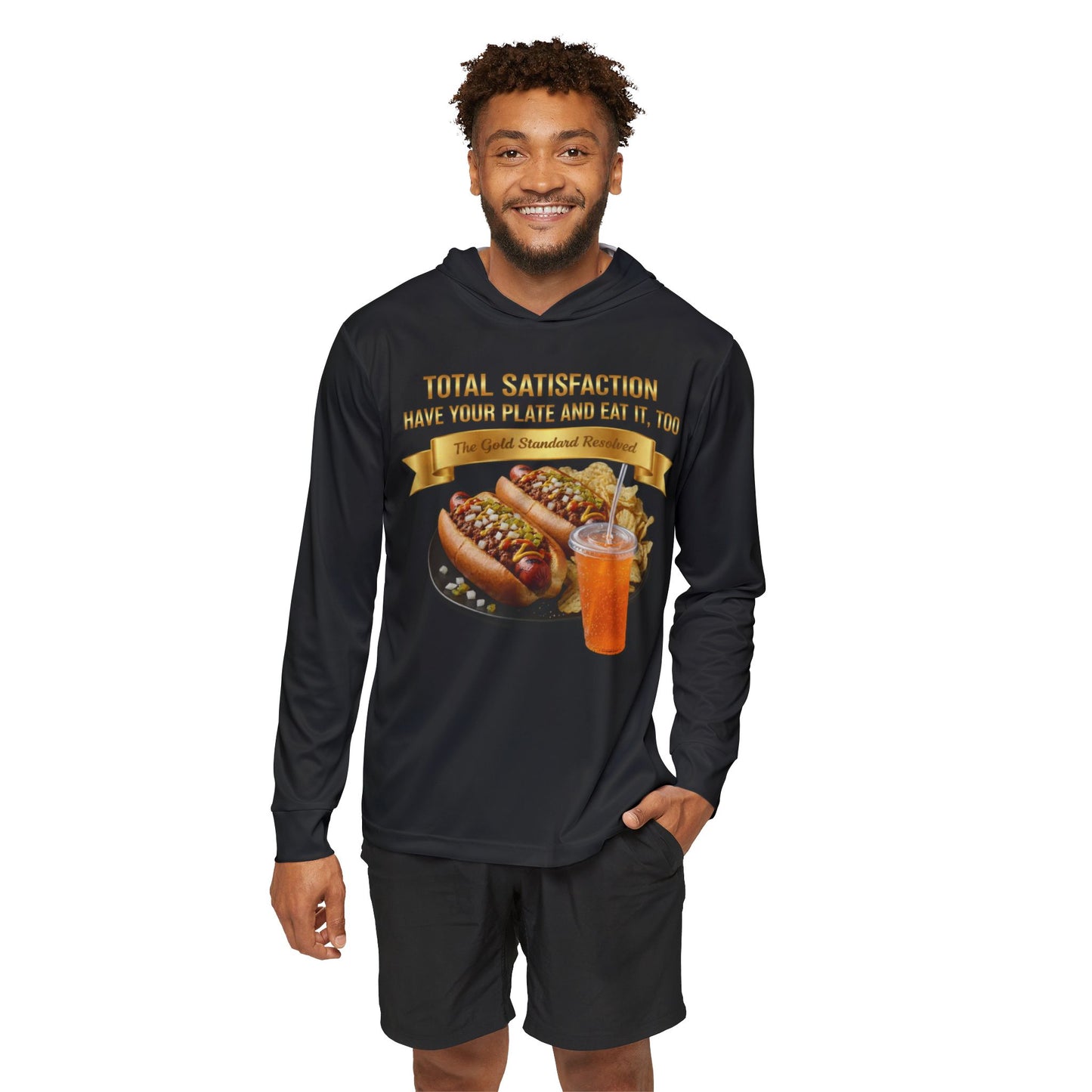 TWO GRILLED HOT DOGS WITH POTATO CHIPS PREMIUM HOODIE