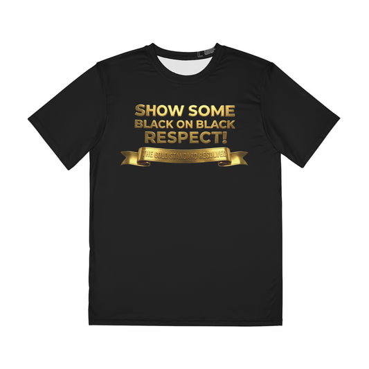 E U F  Outlet::™The Gold Standard Resolved™ : BLACK ON BLACK RESPECT Premium Crew Neck Collection