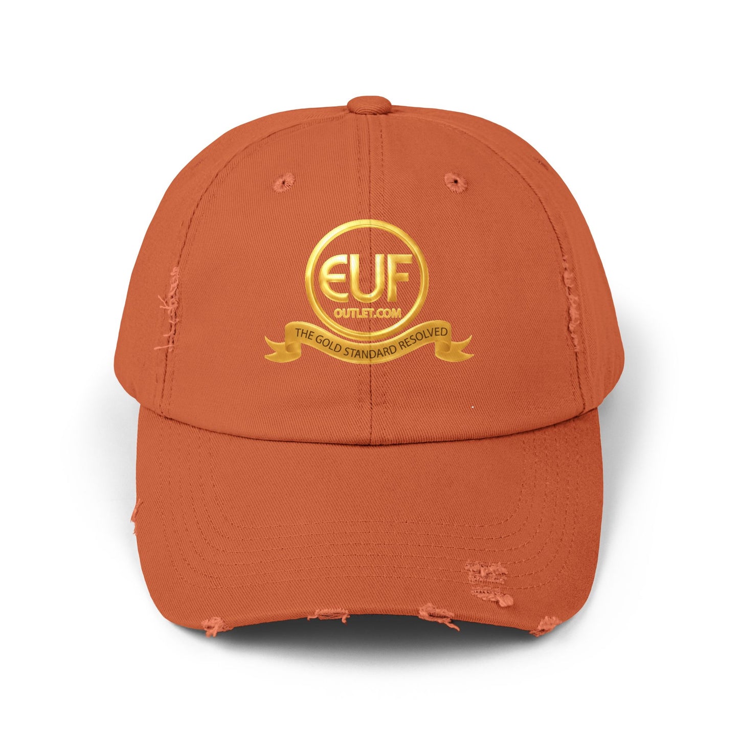 ™E U F Outlet™ .. : ™The Gold Standard Resolved™ : Premium Distressed Vintage Cap