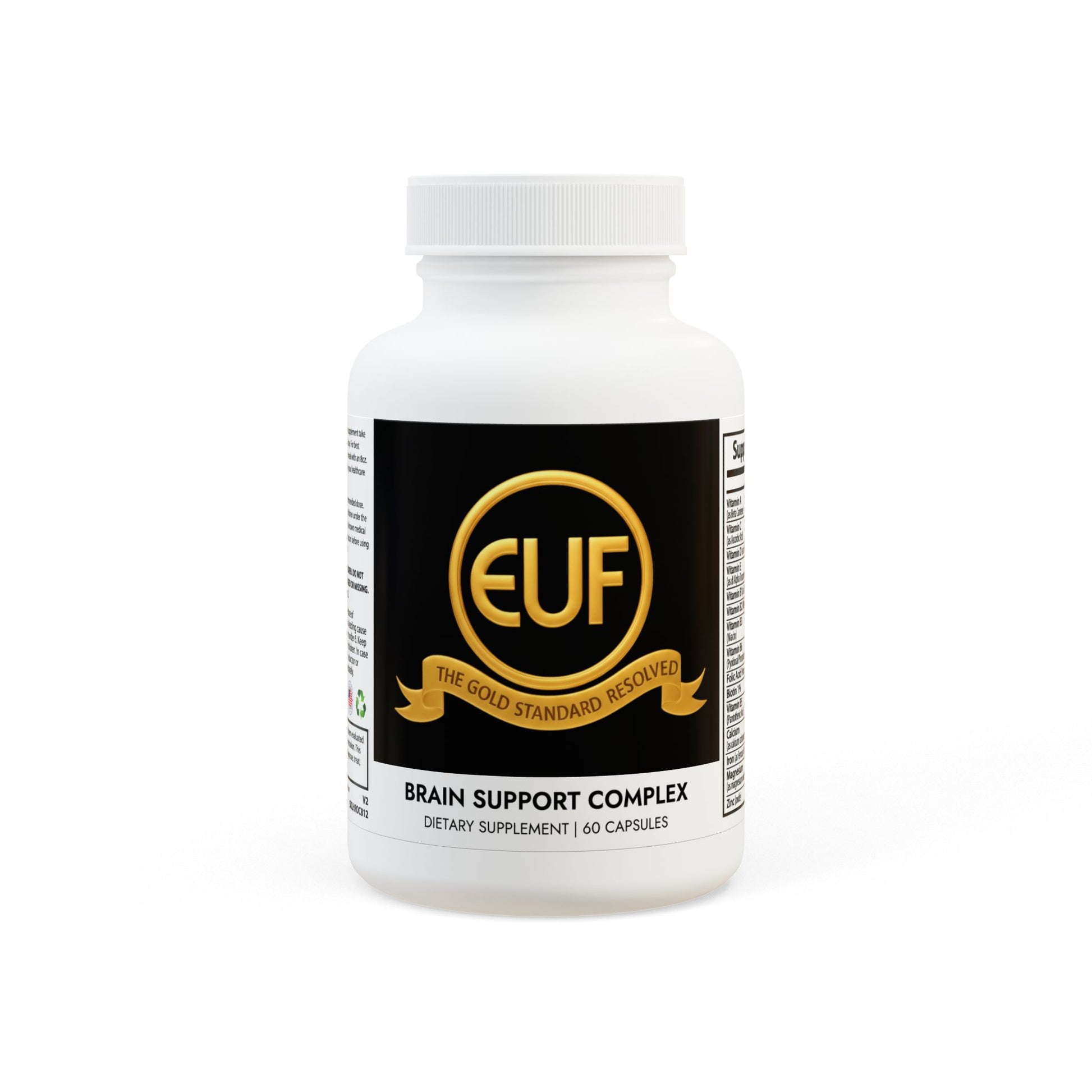 ™The Gold Standard Resolved™: Elite Brain Support Supplement (60 Capsules) is a high-yield mental investment designed to eliminate brain fog and optimize cognitive function. This ensures the peak mental stability required to reach your financial goals. Unlike old shelf stock losing its potency, we make you a fresh bottle when you place an order at the EUF Outlet to meet your gold standards for a more financially stable life.