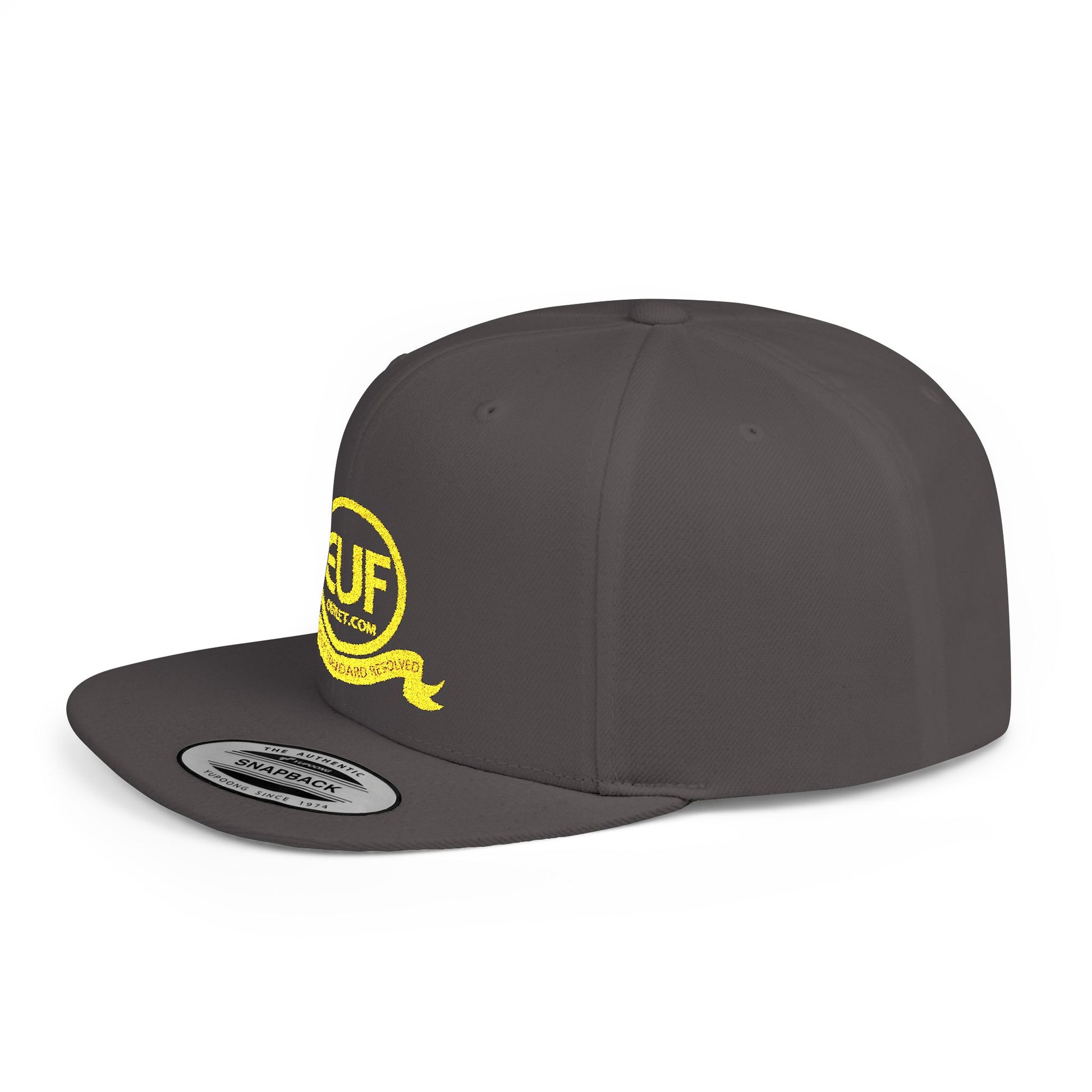 ™E U F Outlet™ .. : ™The Gold Standard Resolved™ : Premium Embroidery Flat Bill Cap
