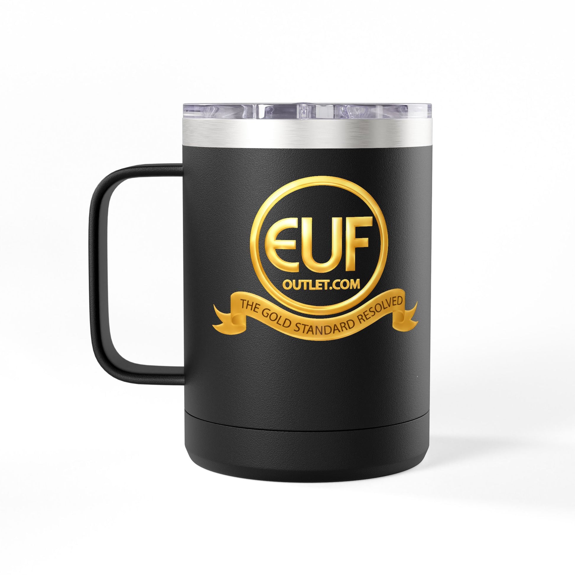 ™E U F Outlet™ .. : ™The Gold Standard Resolved™ : Premium Coffee Travel Mug