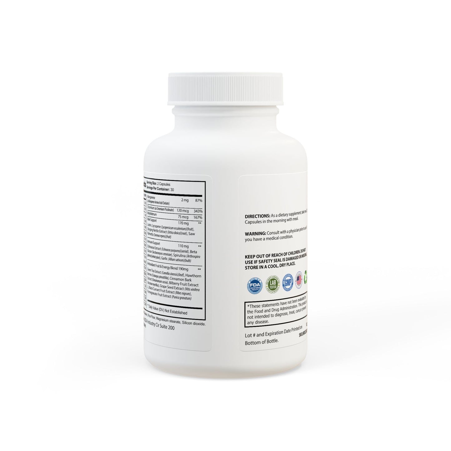 ™The Gold Standard Resolved™: Men's Multivitamin Supplement (60 Capsules) is a vital mental investment designed to stop nutritional drag and support hormonal health. This ensures the peak mental stability required to reach your financial goals. Unlike old shelf stock losing its potency, we make you a fresh bottle when you place an order at the ™EUF Outlet: to meet your gold standards for a more financially stable life.