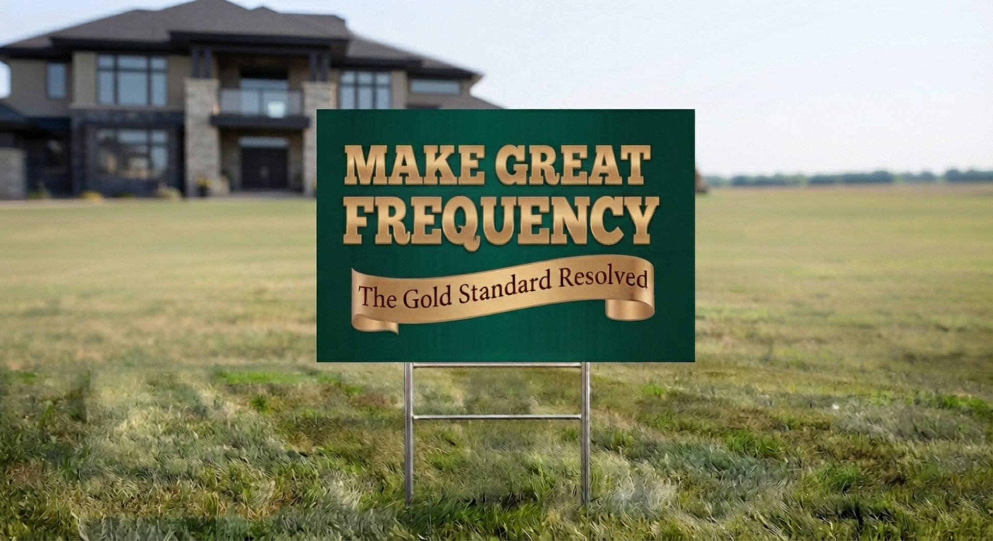 Make Great Frequency Lawn Sign