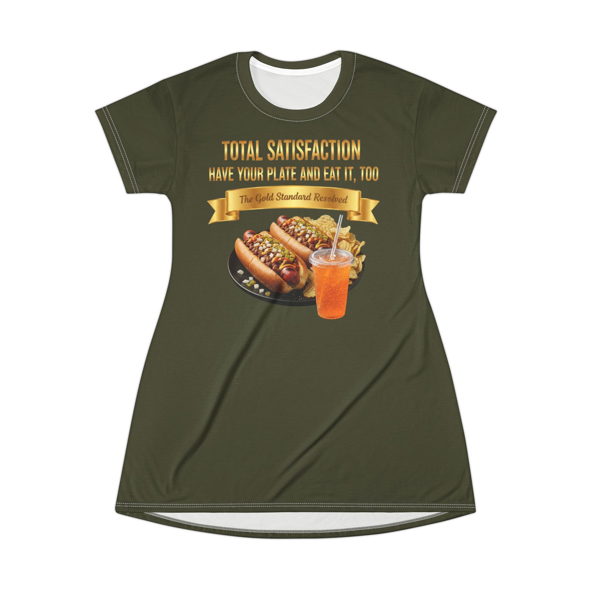 ™ E U F Outlet™ .. : ™The Gold Standard Resolved™ : FOOD FASHION PREMIUM T-SHIRT DRESS