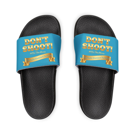 ™ E U F Outlet™ .. : ™The Gold Standard Resolved™ : DON'T SHOOT Premium Sandals