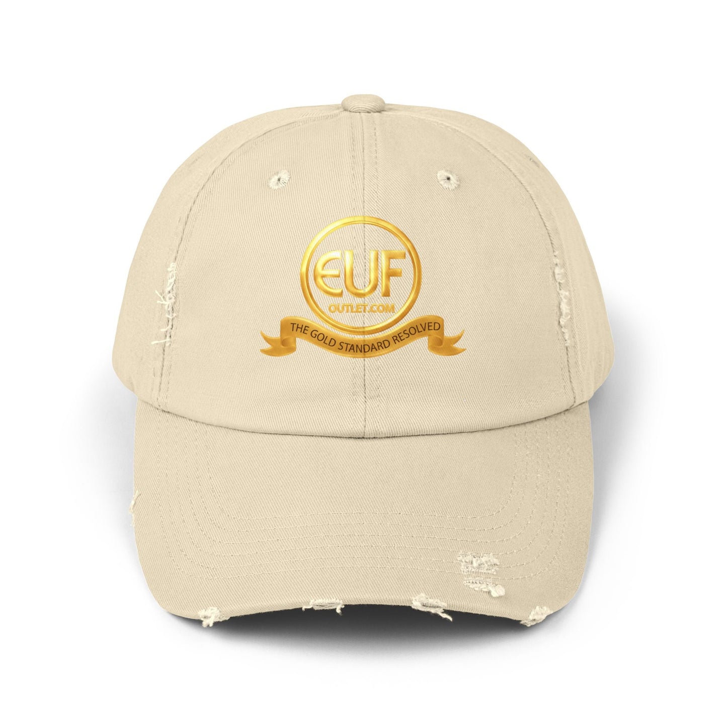 ™E U F Outlet™ .. : ™The Gold Standard Resolved™ : Premium Distressed Vintage Cap