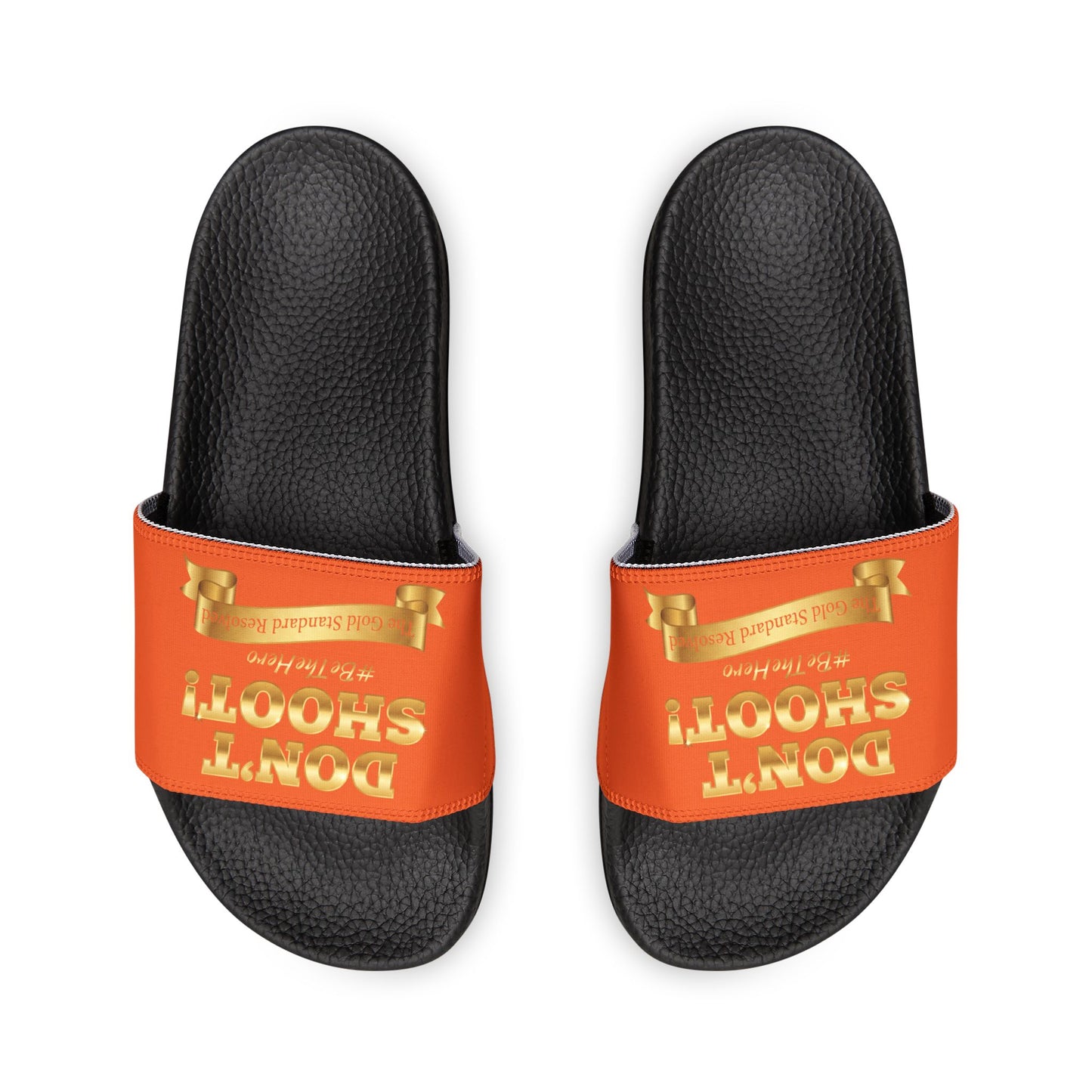 ™ E U F Outlet™ .. : ™The Gold Standard Resolved™ : DON'T SHOOT Premium Sandals