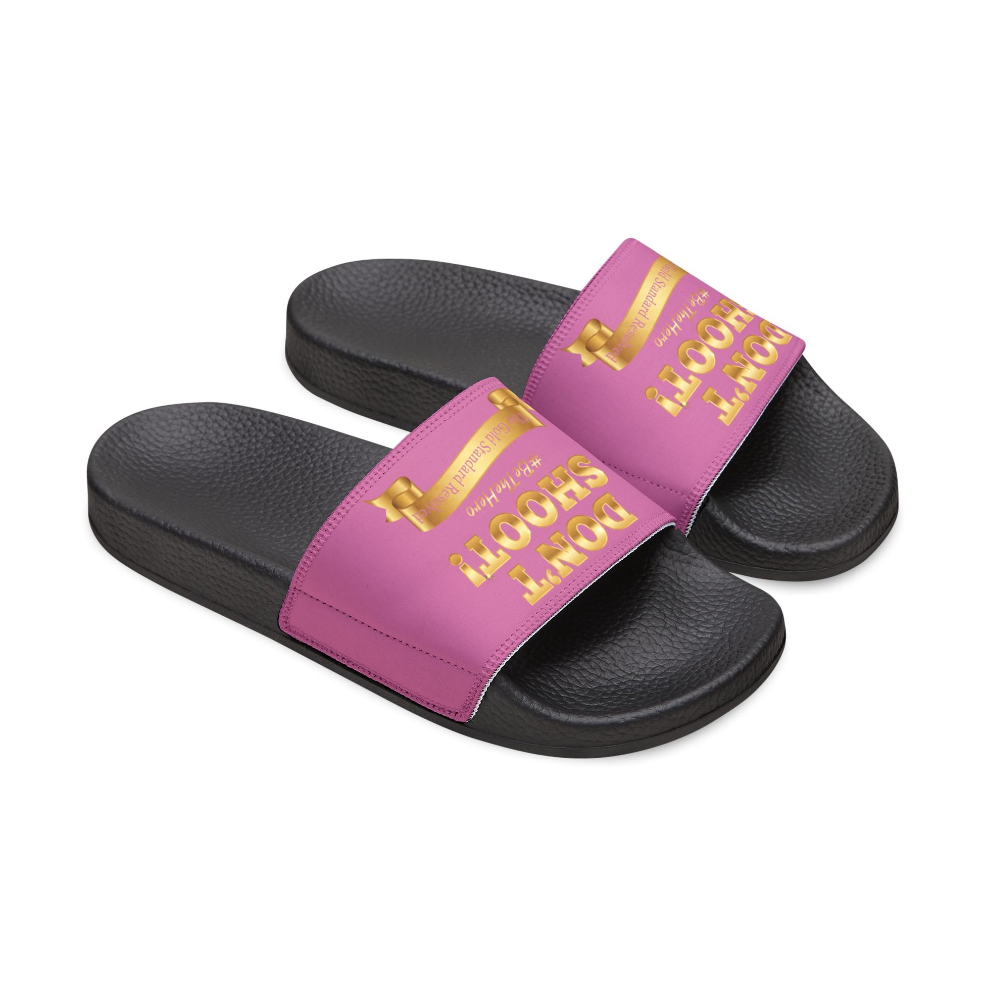 ™ E U F Outlet™ .. : ™The Gold Standard Resolved™ : DON'T SHOOT Premium Sandals