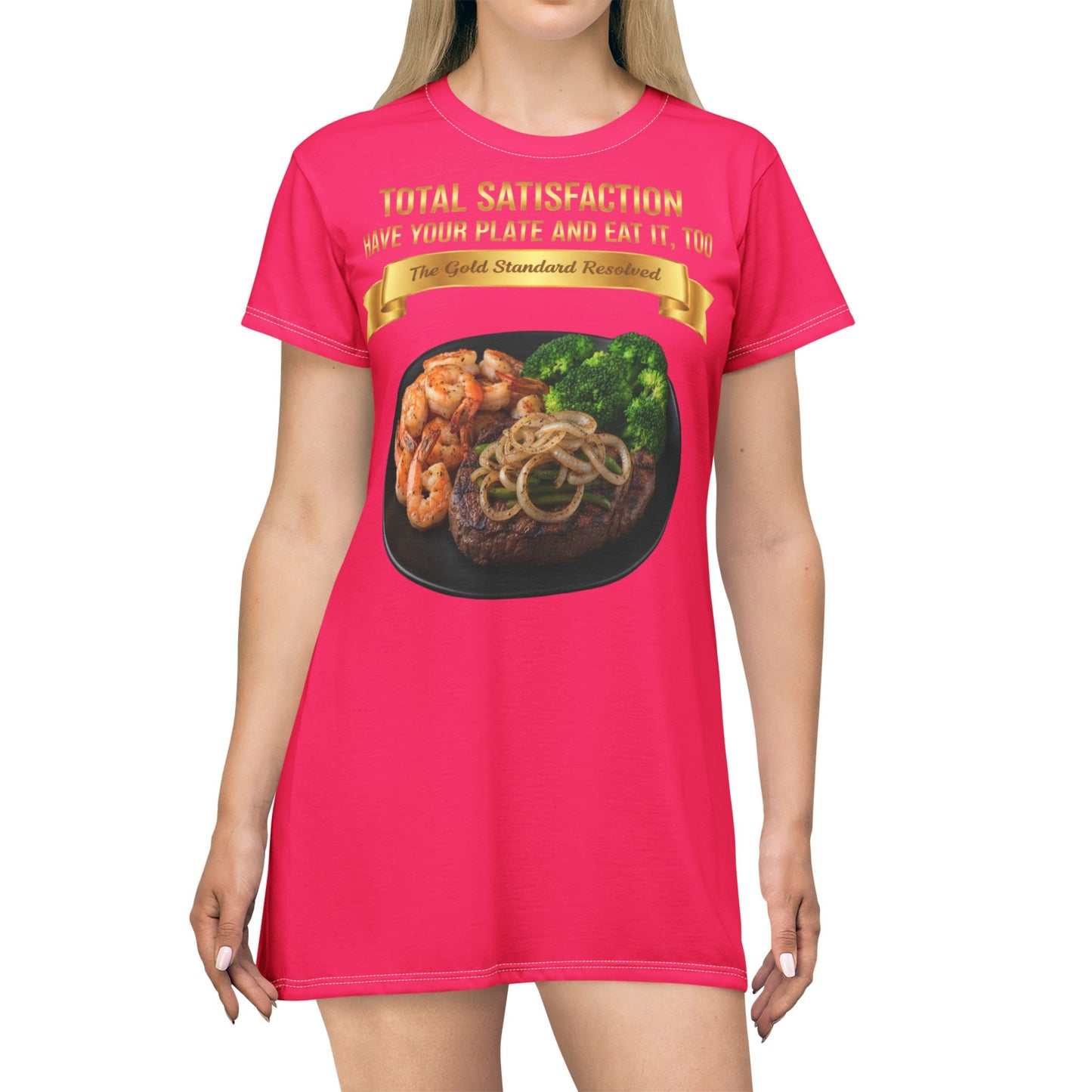 ™ E U F Outlet™ .. : ™The Gold Standard Resolved™ : FOOD FASHION PREMIUM T-SHIRT DRESS